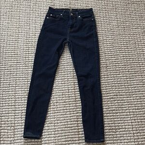 7 For All Mankind Blue Skinny Jeans Modern Fit